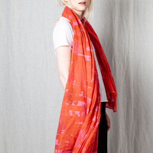 davoco Lightweight Cotton Voile Scarf – Soft & Airy Accessory